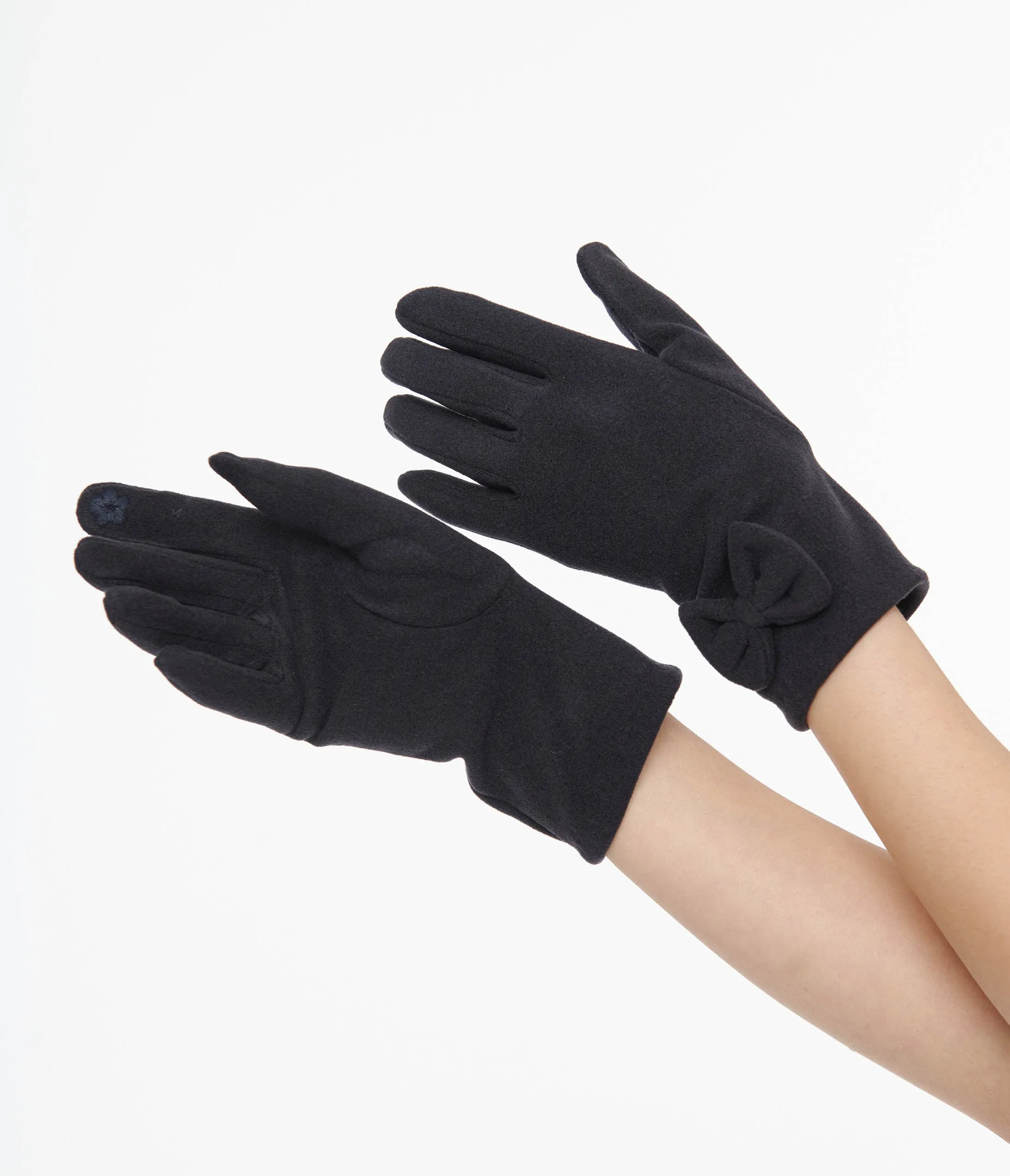 1950s Navy Bow Gloves