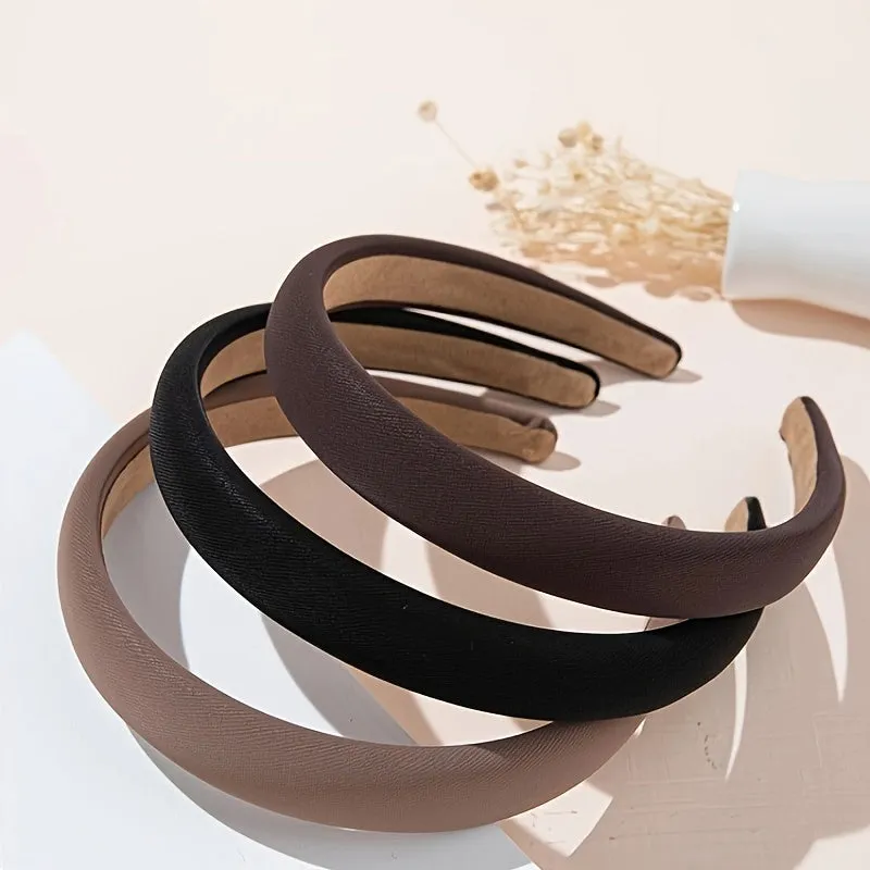 3pcs Minimalist Headband Set for Everyday Hair Styling