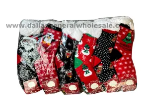 Adults Christmas Insulated House Socks Wholesale