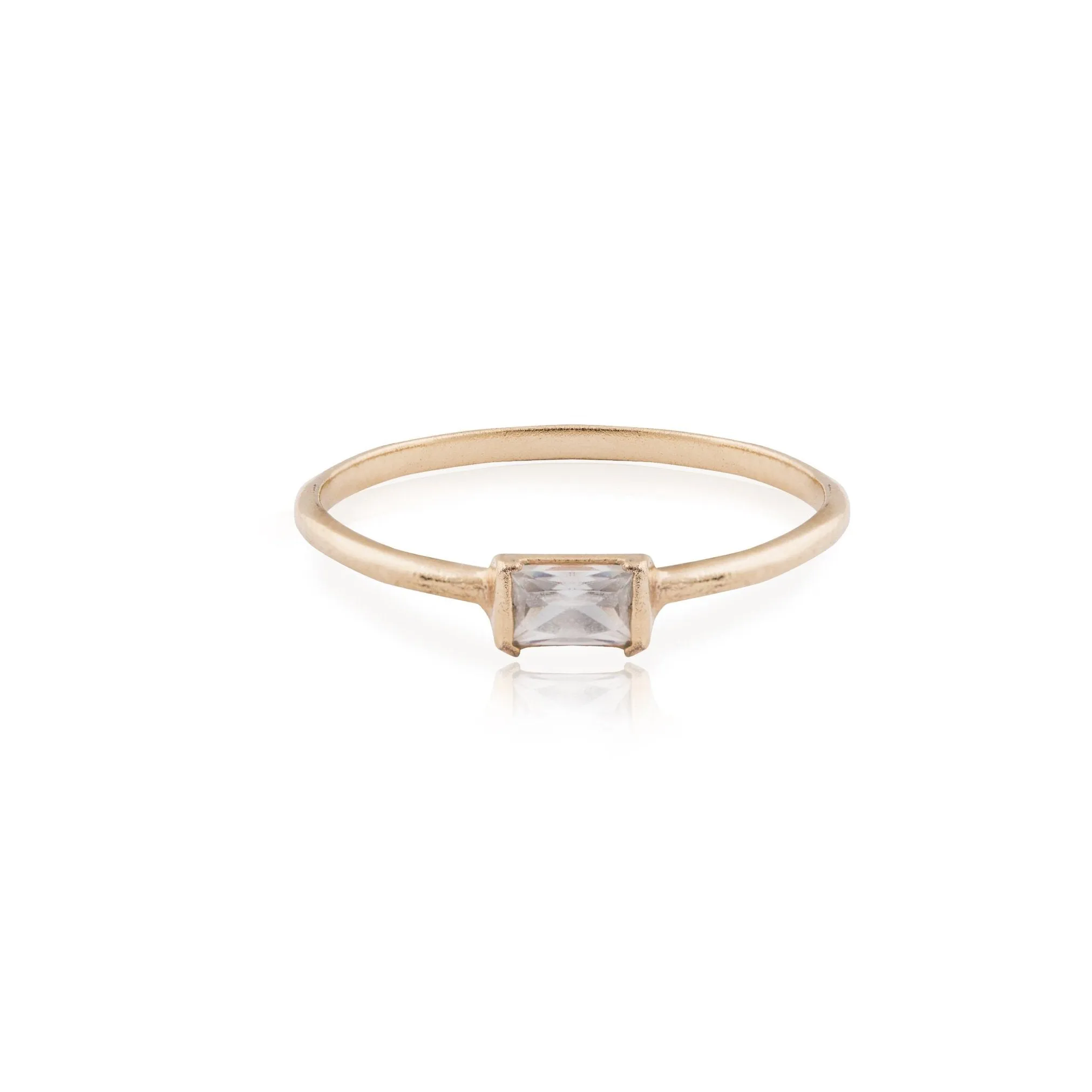 agnes - baguette diamond ring