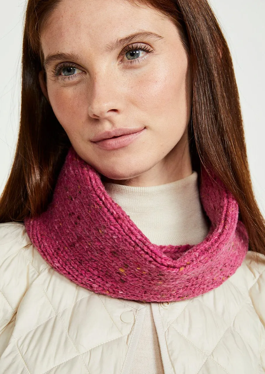 Aran Nepped Snood | Pink