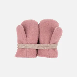 Baby & Kids Merino Wool Fleece Mittens - Shadow Rose