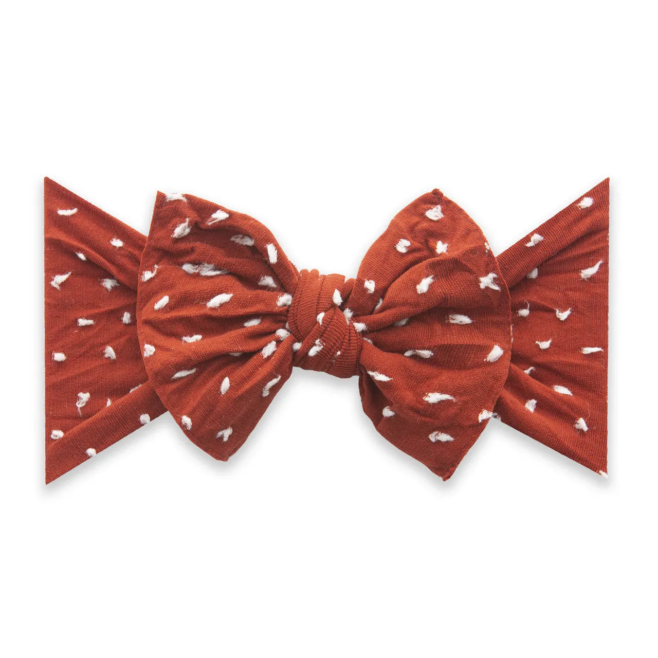 Baby Bling Bows - Shabby Knot - Sienna Dot