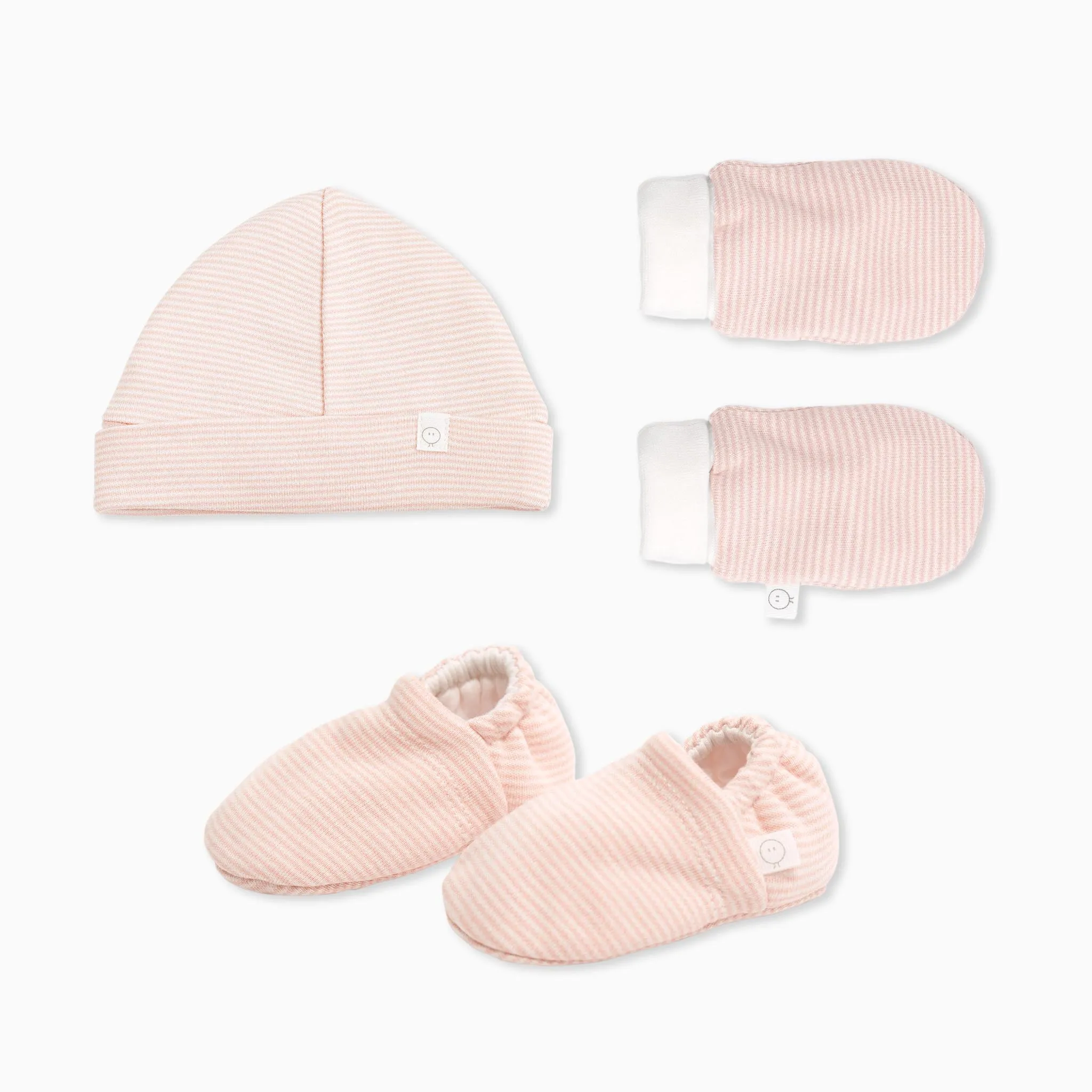 Baby Mittens, Booties & Hat Set