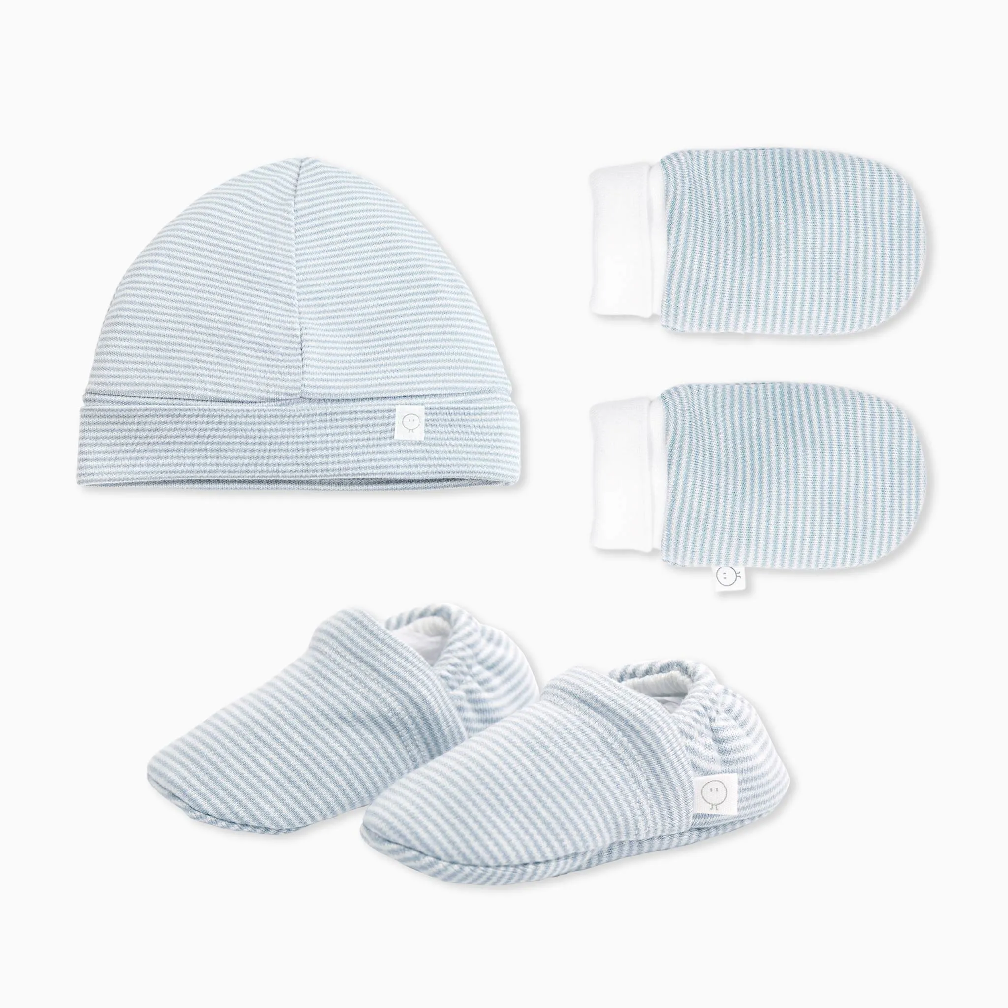 Baby Mittens, Booties & Hat Set