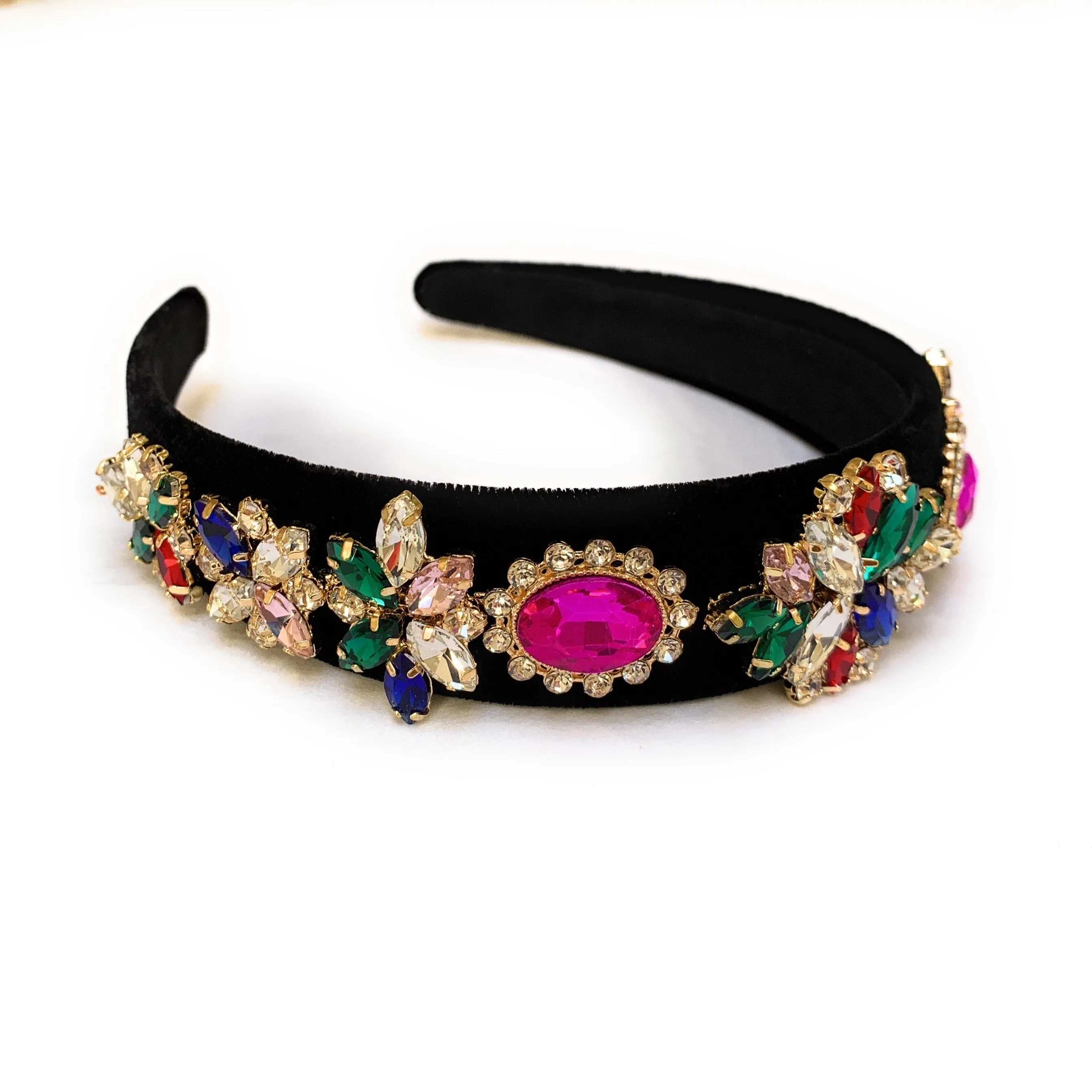 Bella Multicolor Jeweled Headband