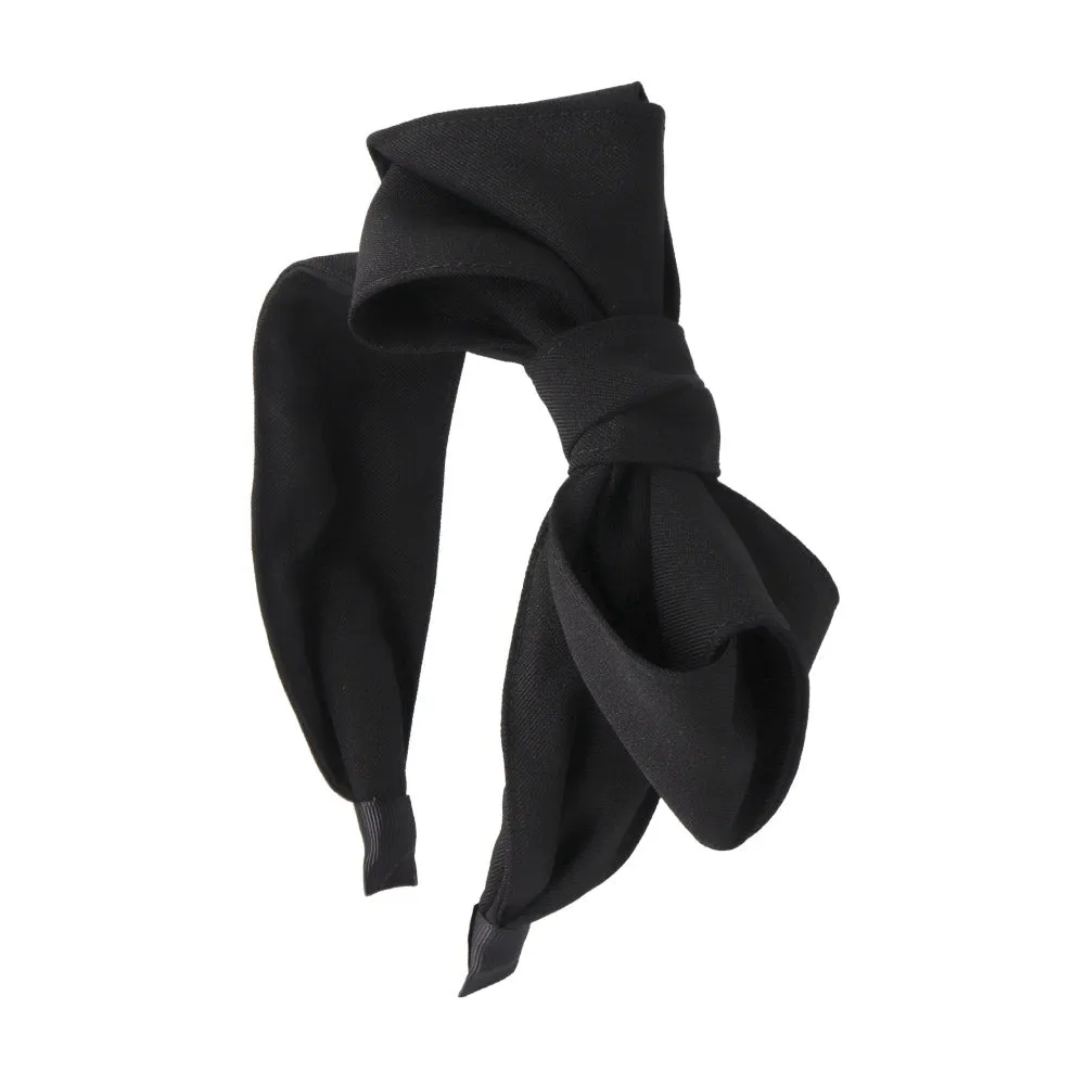 Big Black Side Bow Headband