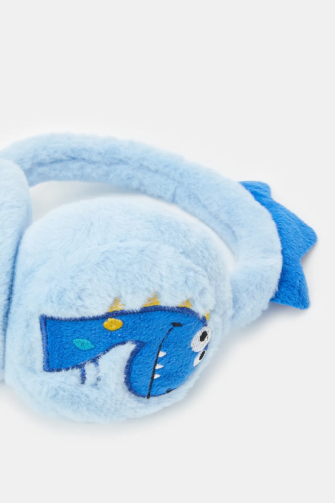 Boys Blue Dino Embellished Earmuff