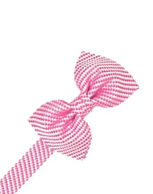 Bubblegum Venetian Pin Dot Bow Tie