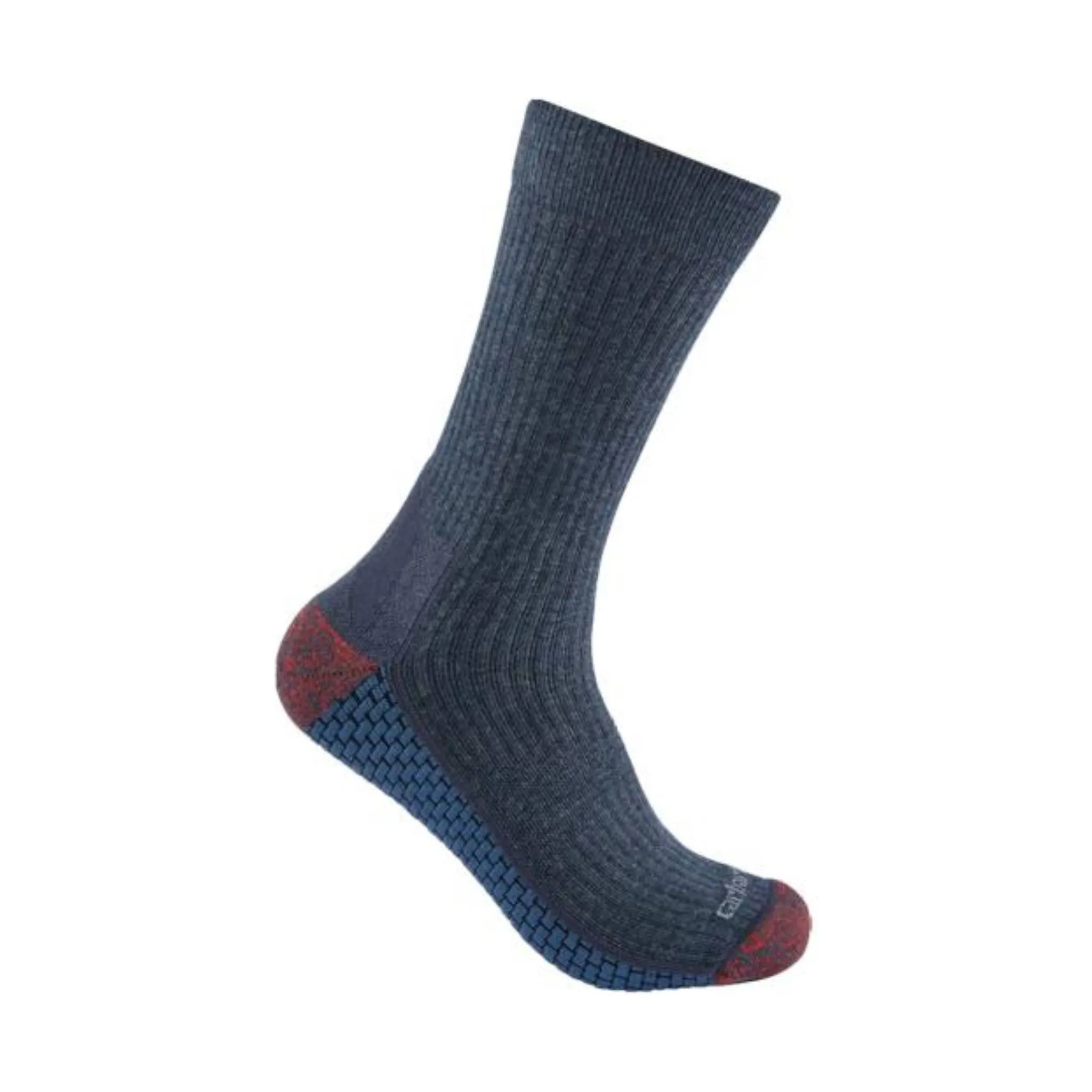 Carhartt Men's Force Grid Midweight Crew Sock - Navy Heather