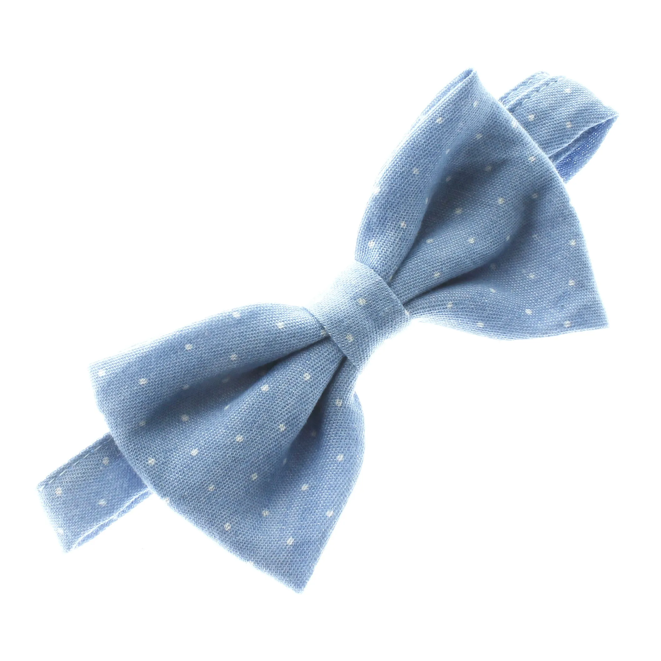 Child Printed Denim Adjustable Pre-Tied Bow Tie