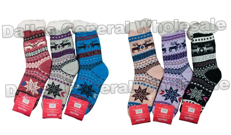 Christmas Thermal House Socks Wholesale