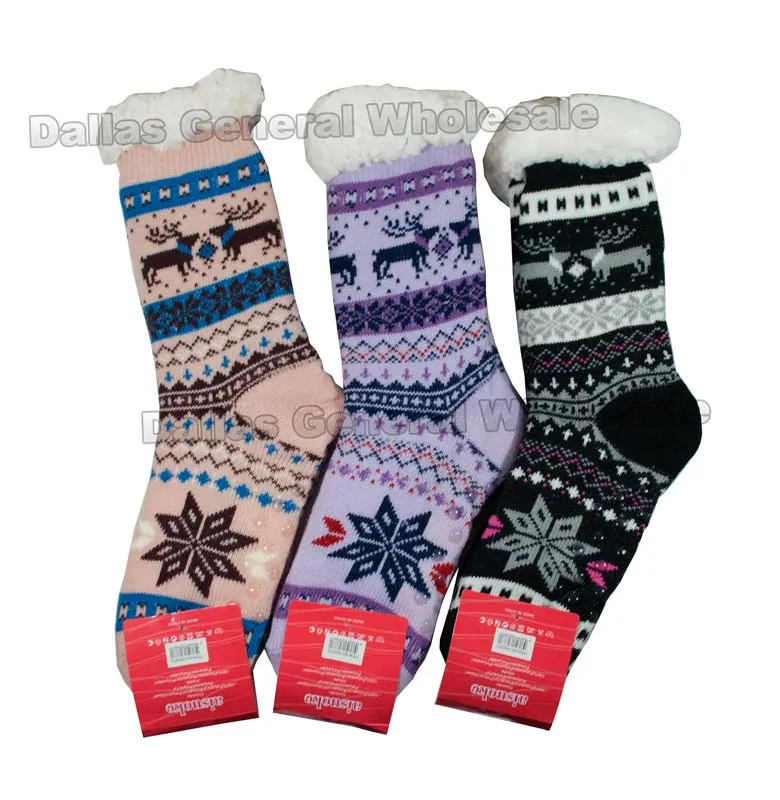 Christmas Thermal House Socks Wholesale