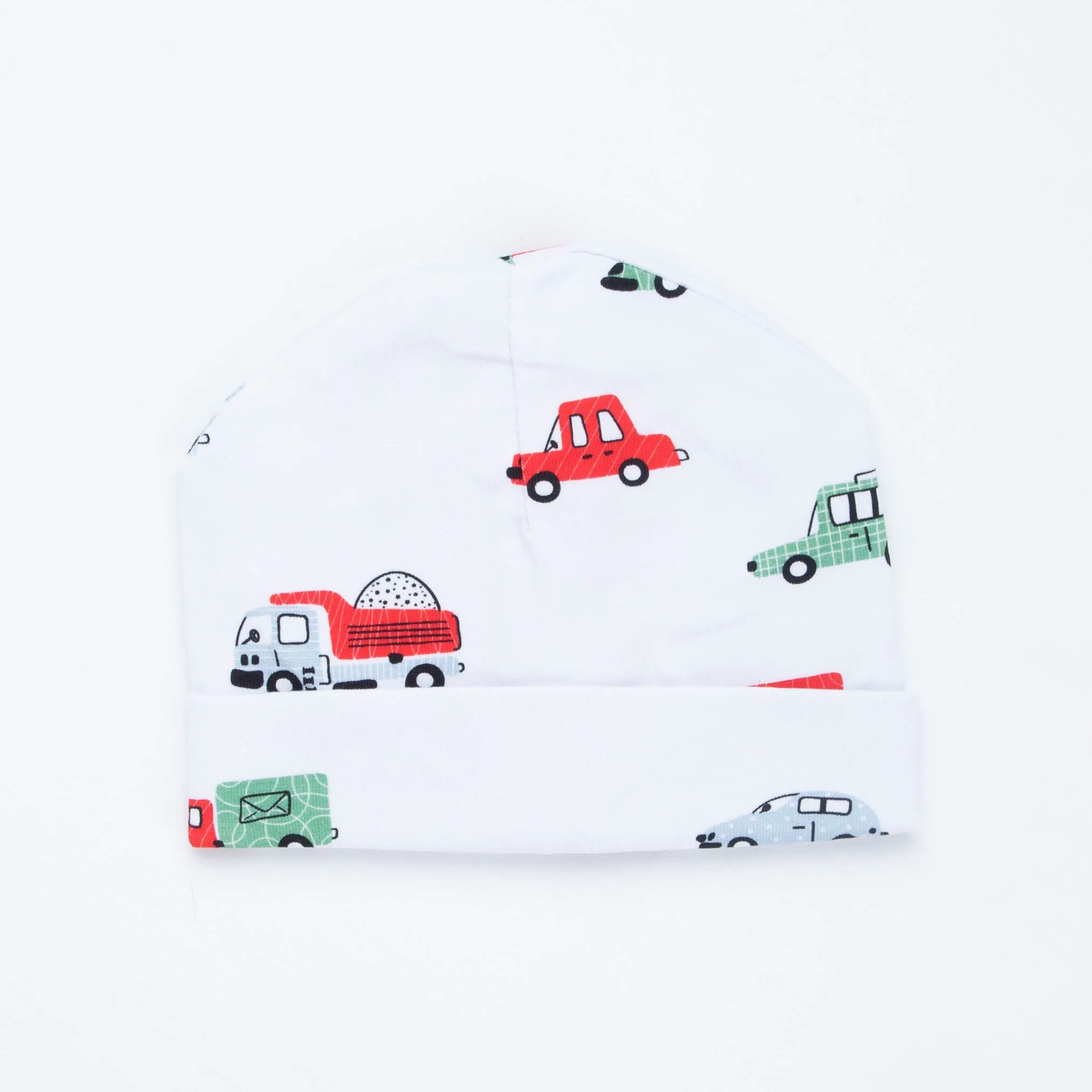 Cozy Cars Hat, White