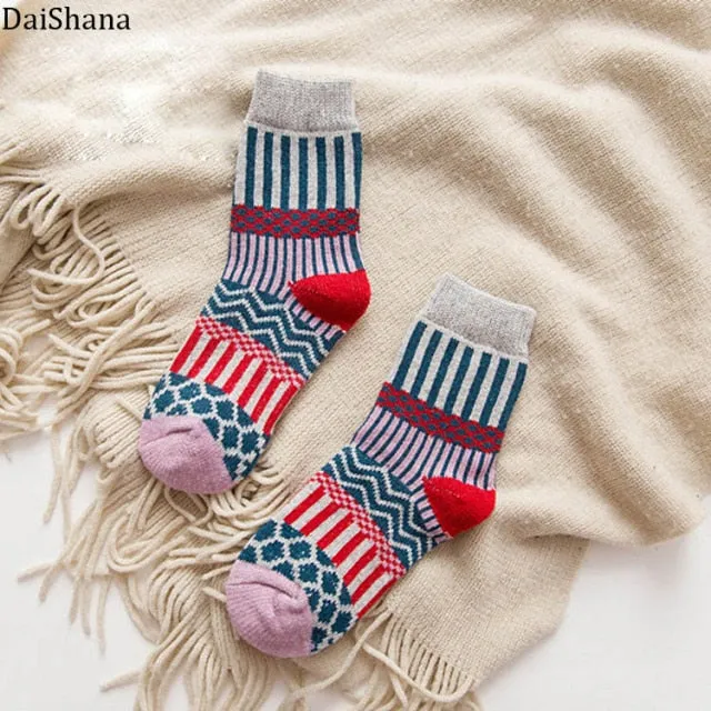 DAISHANA Warm Wool Winter Socks - Women's