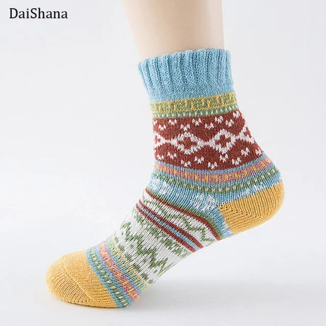 DAISHANA Warm Wool Winter Socks - Women's