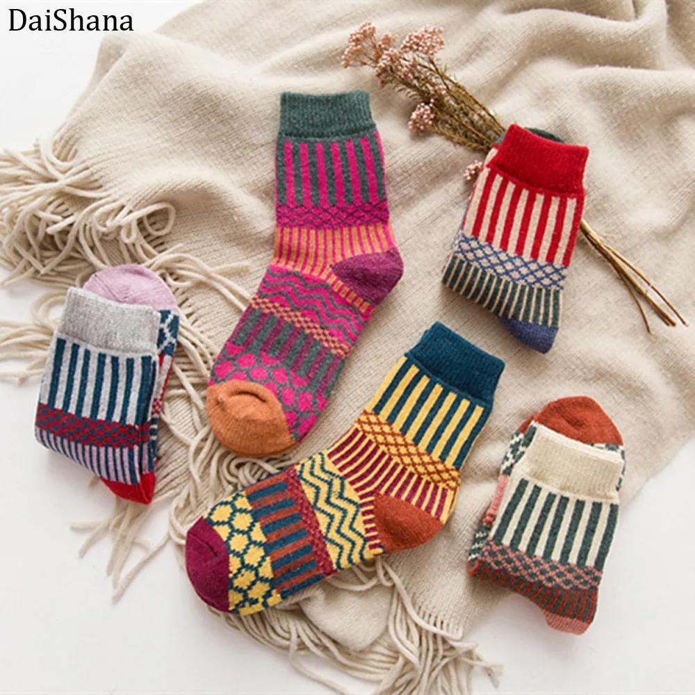 DAISHANA Warm Wool Winter Socks - Women's