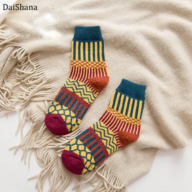 DAISHANA Warm Wool Winter Socks - Women's