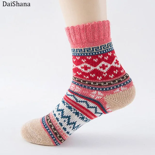 DAISHANA Warm Wool Winter Socks - Women's