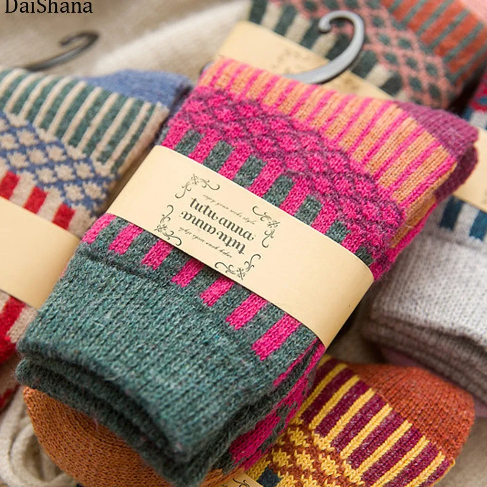 DAISHANA Warm Wool Winter Socks - Women's