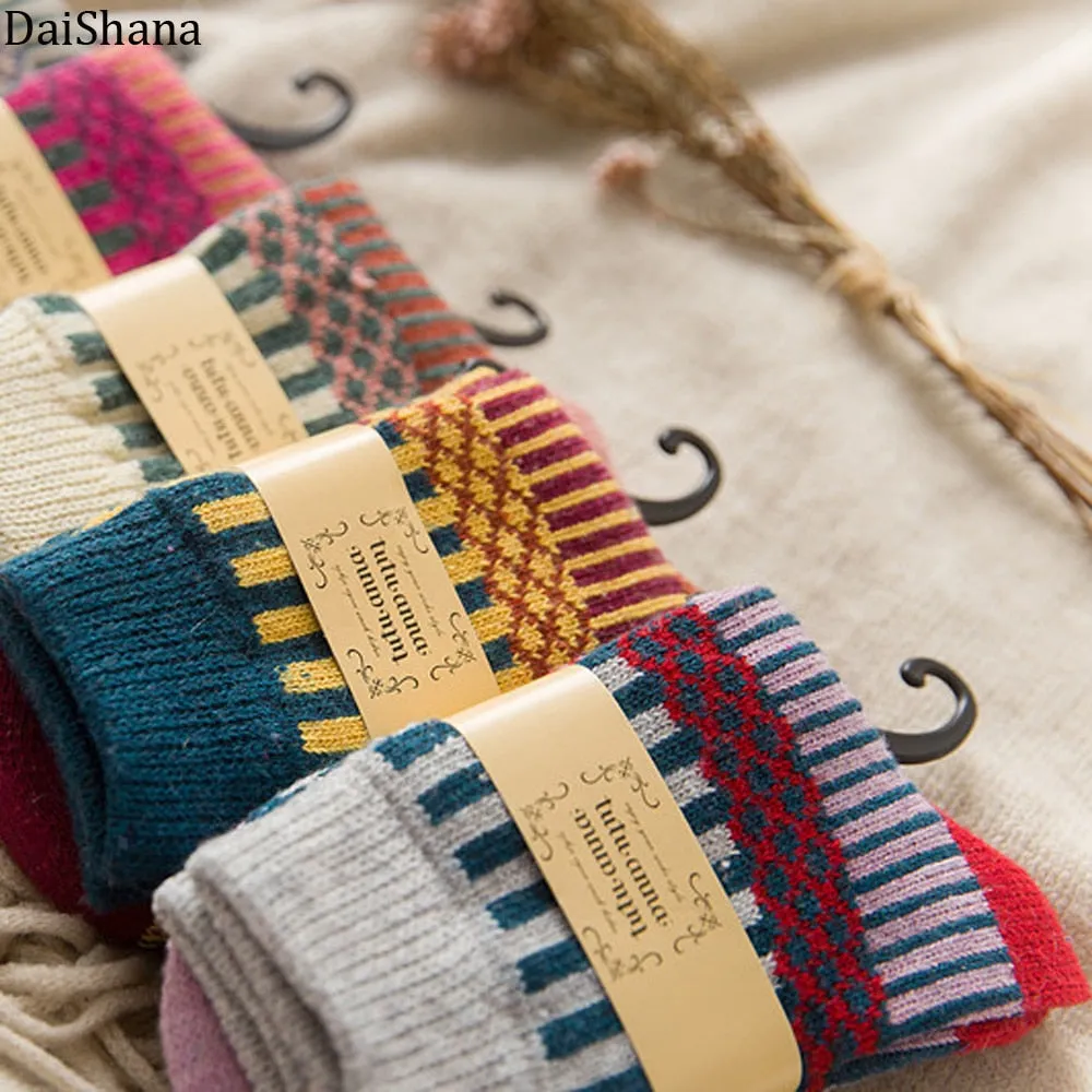 DAISHANA Warm Wool Winter Socks - Women's