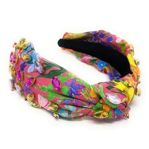 Emily Jeweled Knotted Headband