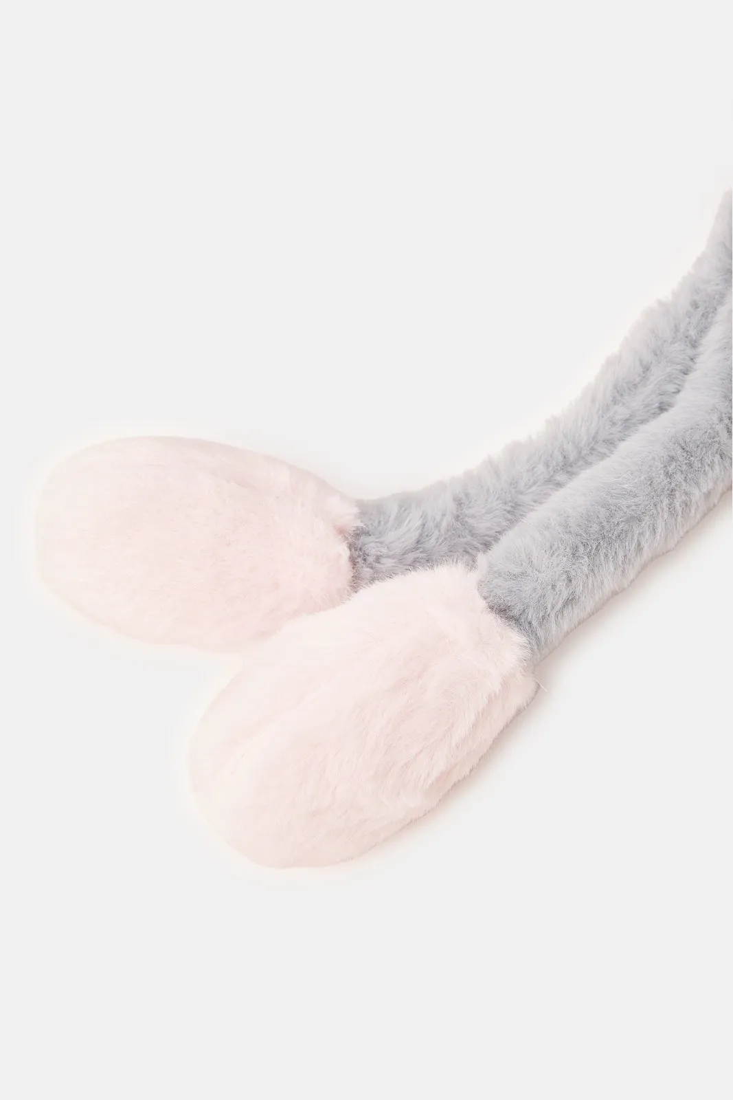 Girls Grey Rabbit Earmuff