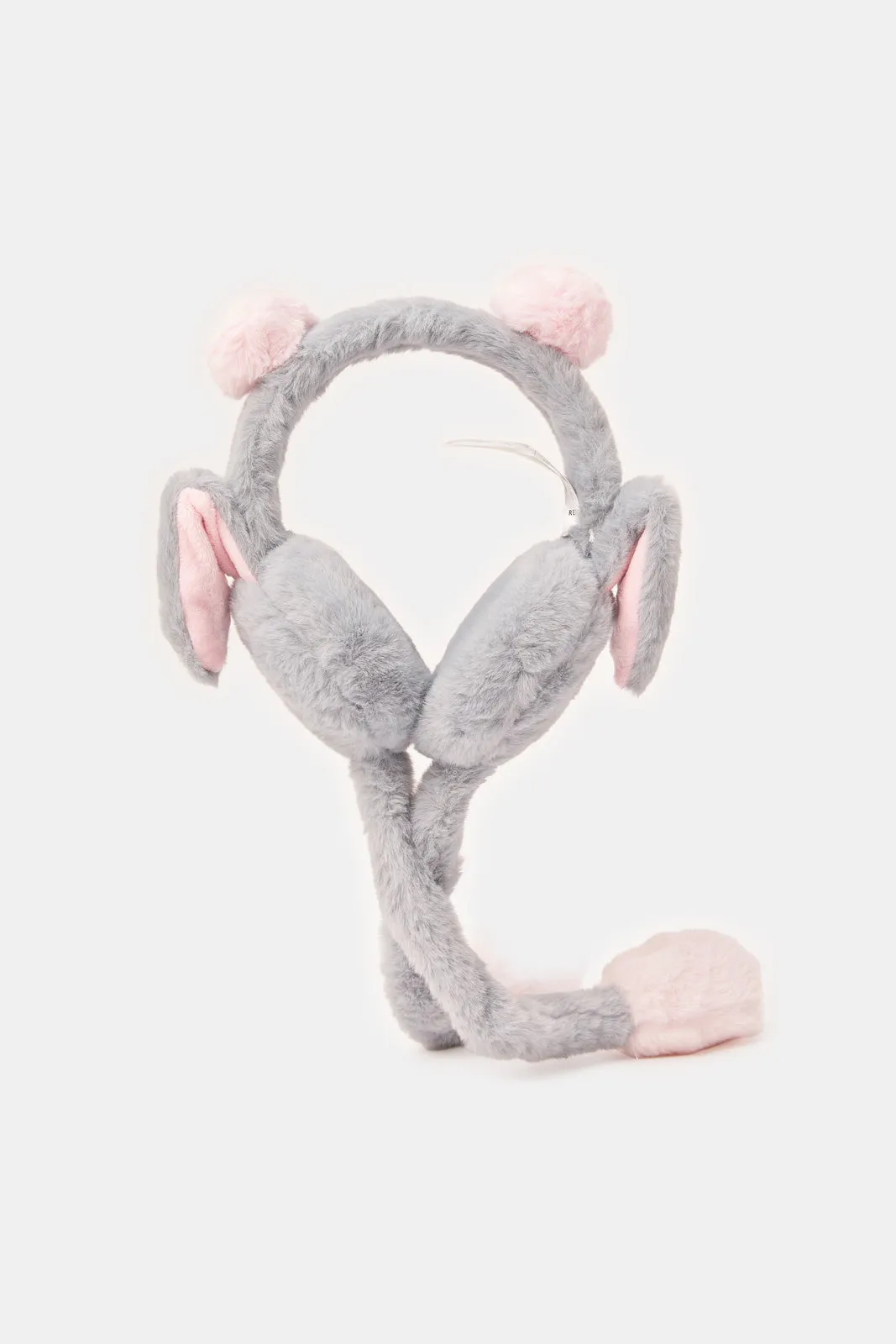 Girls Grey Rabbit Earmuff