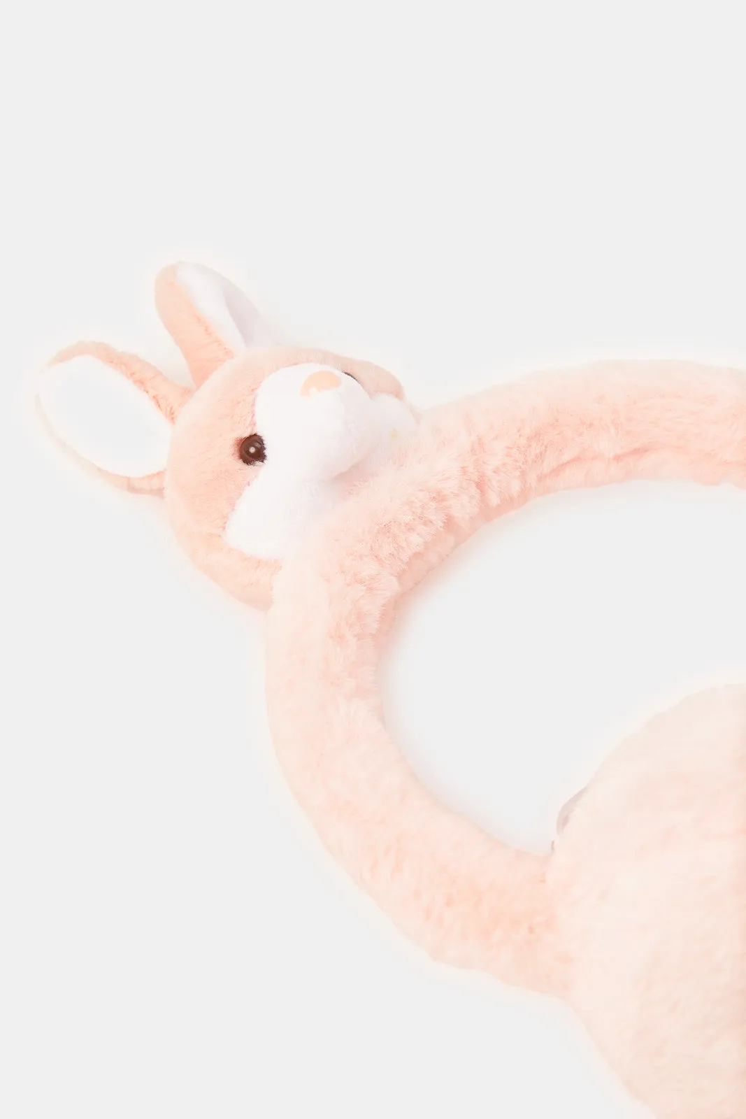 Girls Pink Rabbit Earmuff