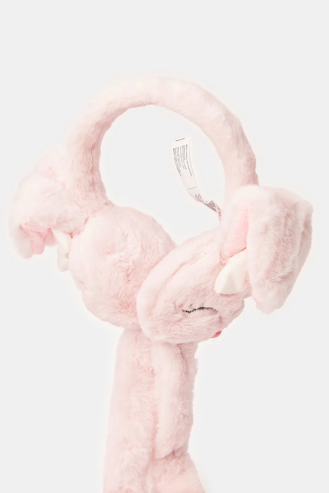 Girls Pink Rabbit Earmuff