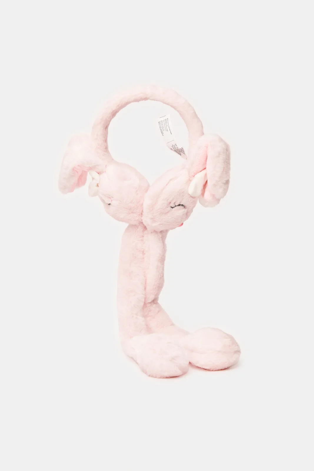 Girls Pink Rabbit Earmuff