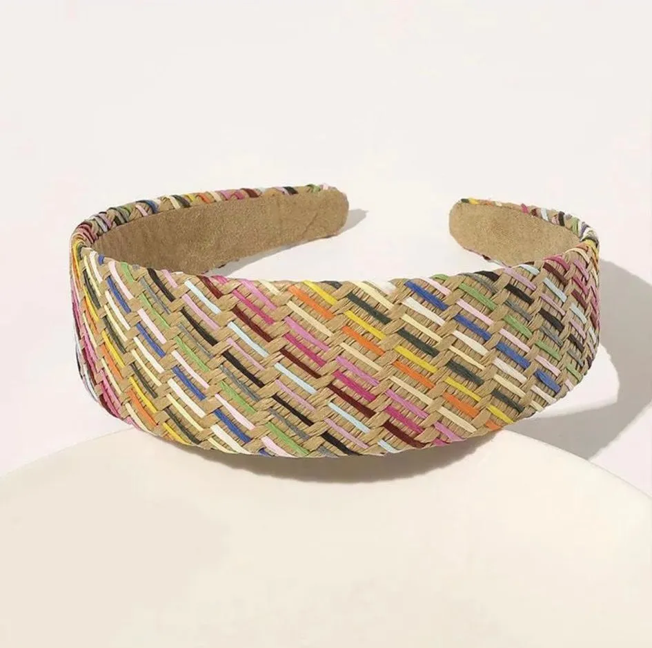 Headband - Tan Multicolor