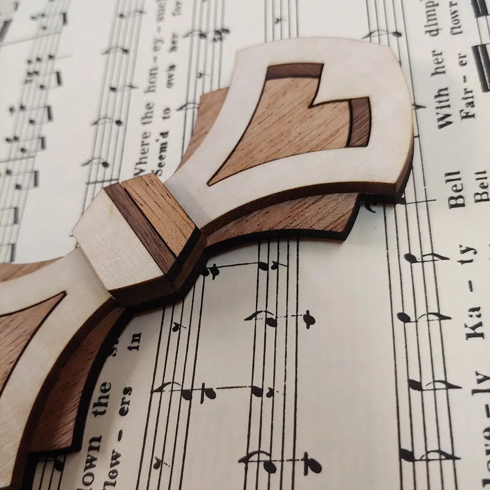 Jacques - Art Deco Designed Wood Bow Tie