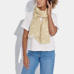 Katie Loxton Polka Dot Tan Printed Scarf