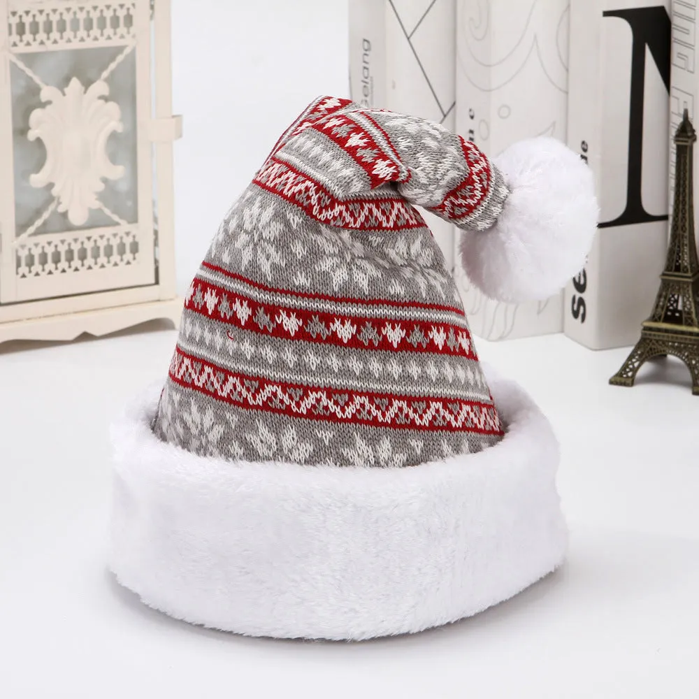 Knitted Snowflake & Reindeer Christmas Hats – Stay Cozy in Festive Style!