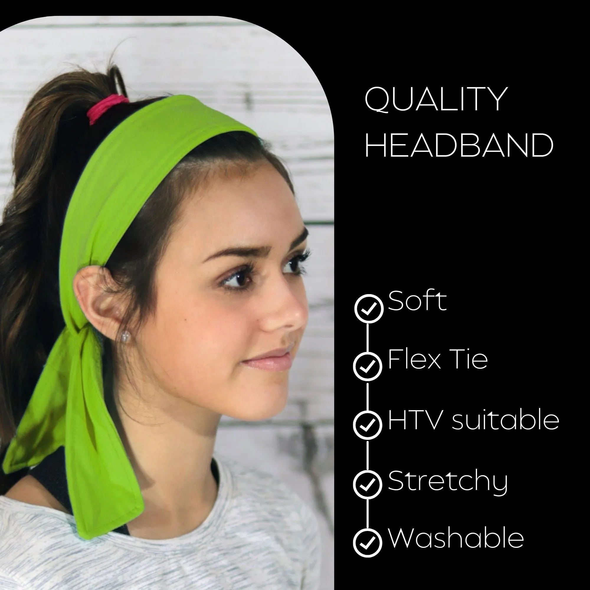 Lime Tie Headband