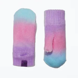 Little Girl's Pastel Ombre Knit Mittens