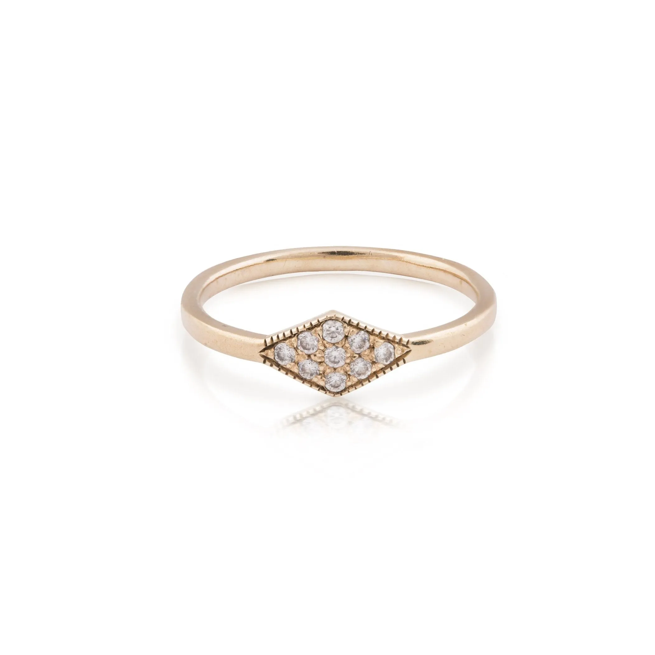 lucile - rhombus diamond ring