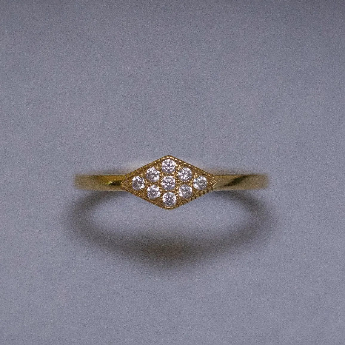 lucile - rhombus diamond ring