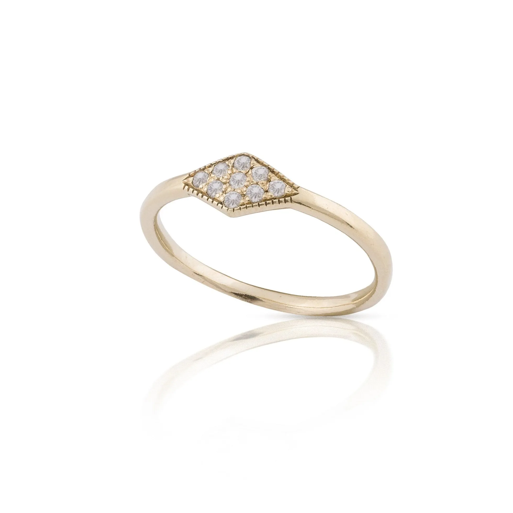 lucile - rhombus diamond ring