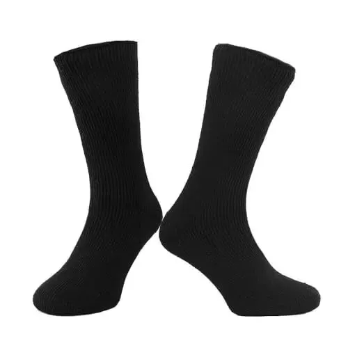 Mens Thermal Winter Socks 2.3Tog Pack of 3 Pairs Socks, Black/Assorted Thermal Socks, Warm Socks, Thick Socks, Insulated Socks 6-11 UK/EU 39-45