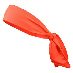 Neon Orange Tie Headband