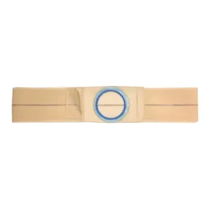 Nu-Hope Support Belt, Original Flat Panel, 2-1/8" Center Stoma, 5" Wide, XL (41" to 47" Waist), Beige