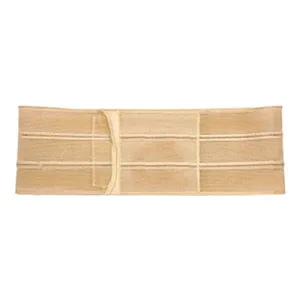 Nu-Hope Support Belt, Original Flat Panel, No Hole, 5" Wide, Medium (32" to 36" Waist), Beige