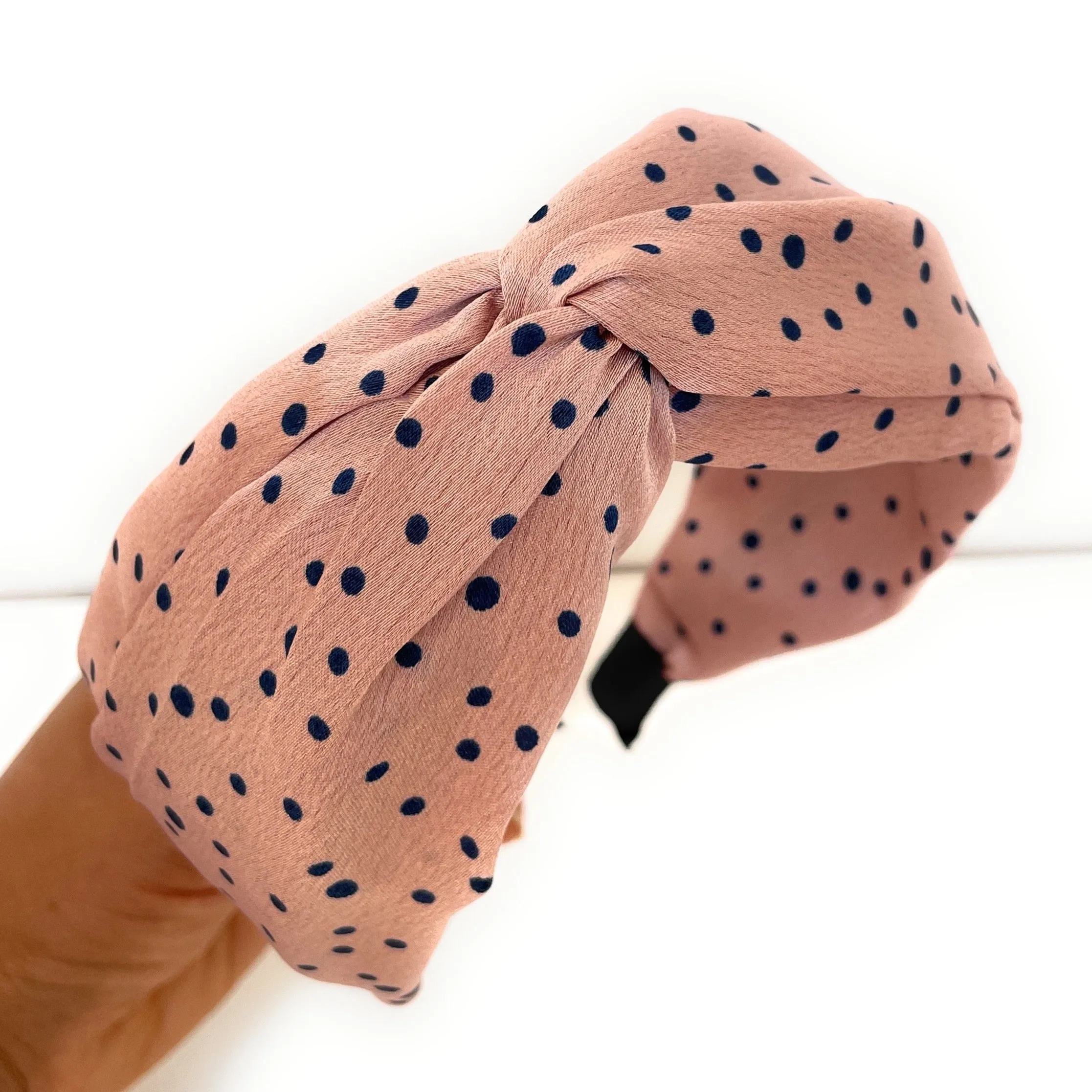 Polka Dot Twist Knot Headband