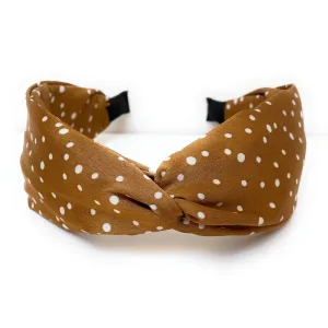 Polka Dot Twist Knot Headband