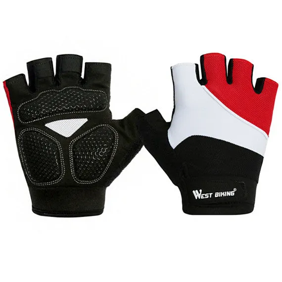 Quick Dry Breathable Mesh Half Finger Bicycle Gloves