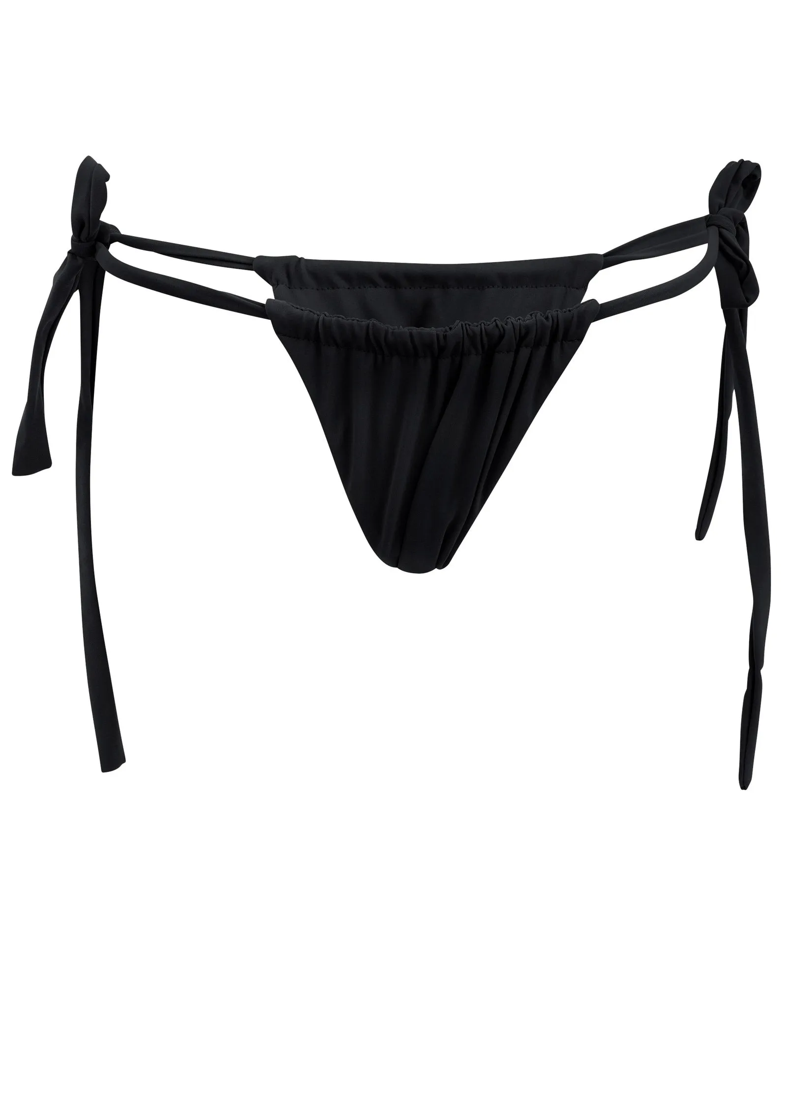 Rio String Bikini Bottom - Black Beauty