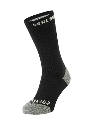 Sealskinz Waterproof Briston All Weather Mid Length Sock with Hydrostop in Neon Yellow AW24