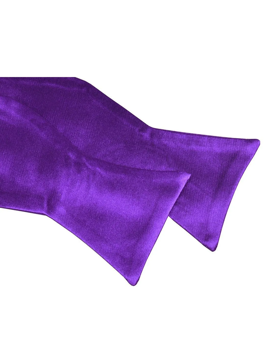 Solid Royal Grape Silk Bow Tie